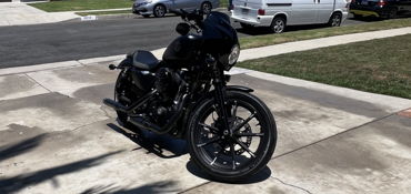 2022 HARLEY-DAVIDSON IRON 883 motorcycle for rent near Los Angeles, CA