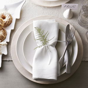 Mason Oversized Linen Napkins - White