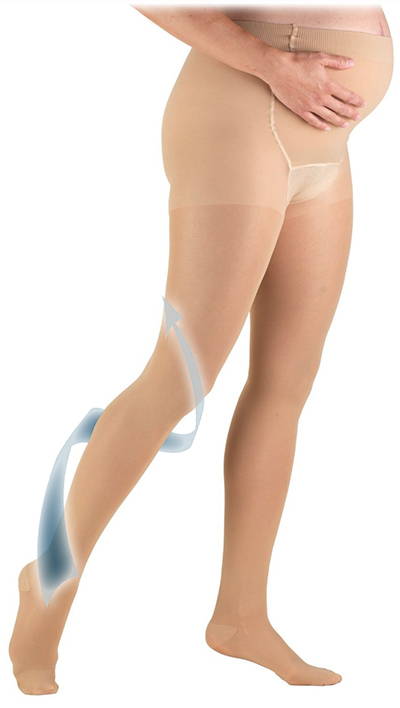 Maternity Pantyhose With Arrow Travelling Up Leg