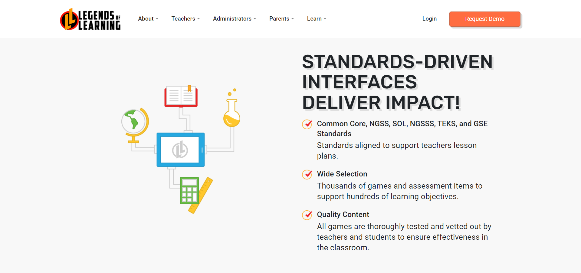 Legends of Learning product / service