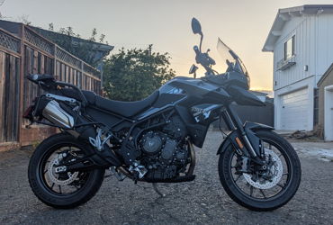 2024 TRIUMPH TIGER 850 SPORT "GRAPHITE &JET BLACK" motorcycle for rent near Millbrae, CA