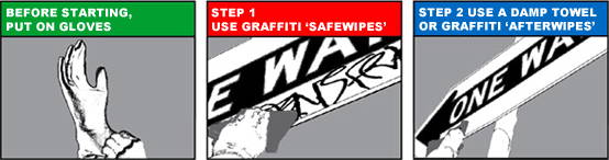 graffiti safewipe instructions