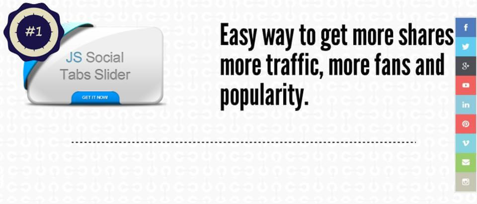JS Social Slider - ссылки на ваши социальные сети в Joomla