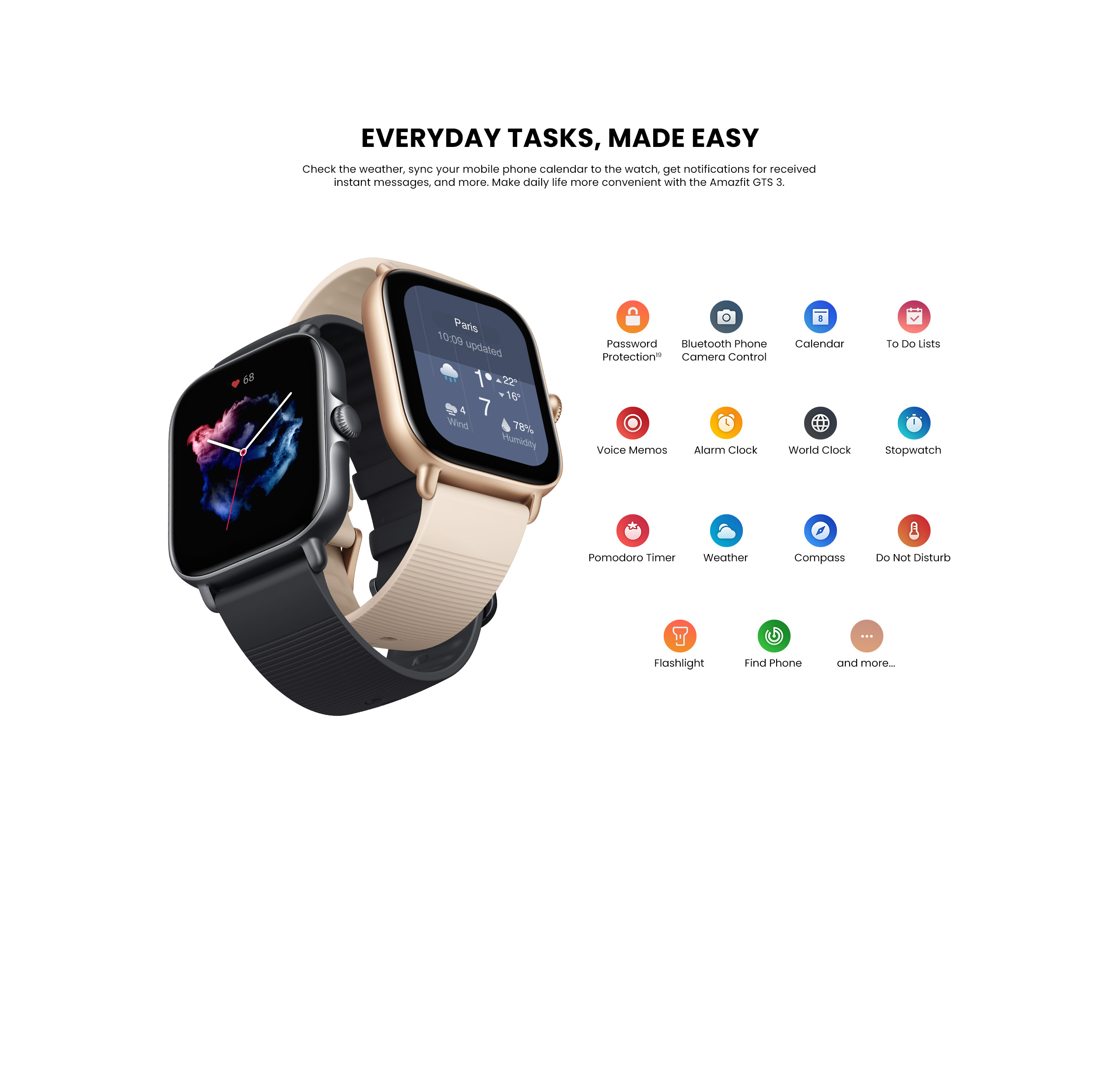 Amazfit US Online Store - GTS 3 Smartwatch