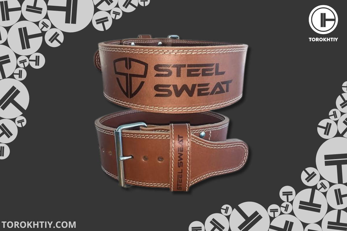 Steel Sweat Weight Lifting Belt
