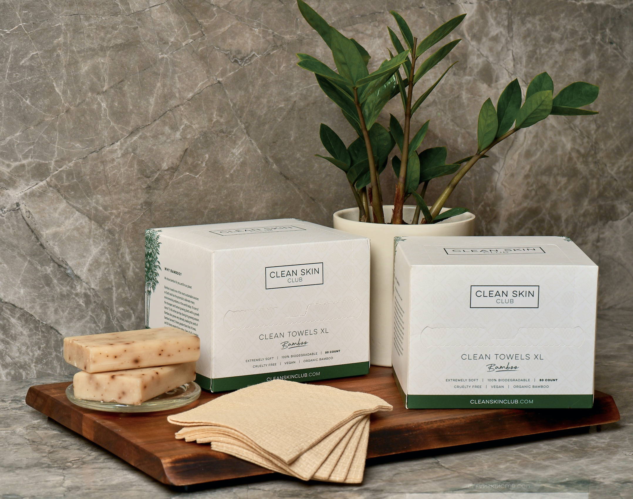 Clean Towels XL Bamboo Clean Skin Club