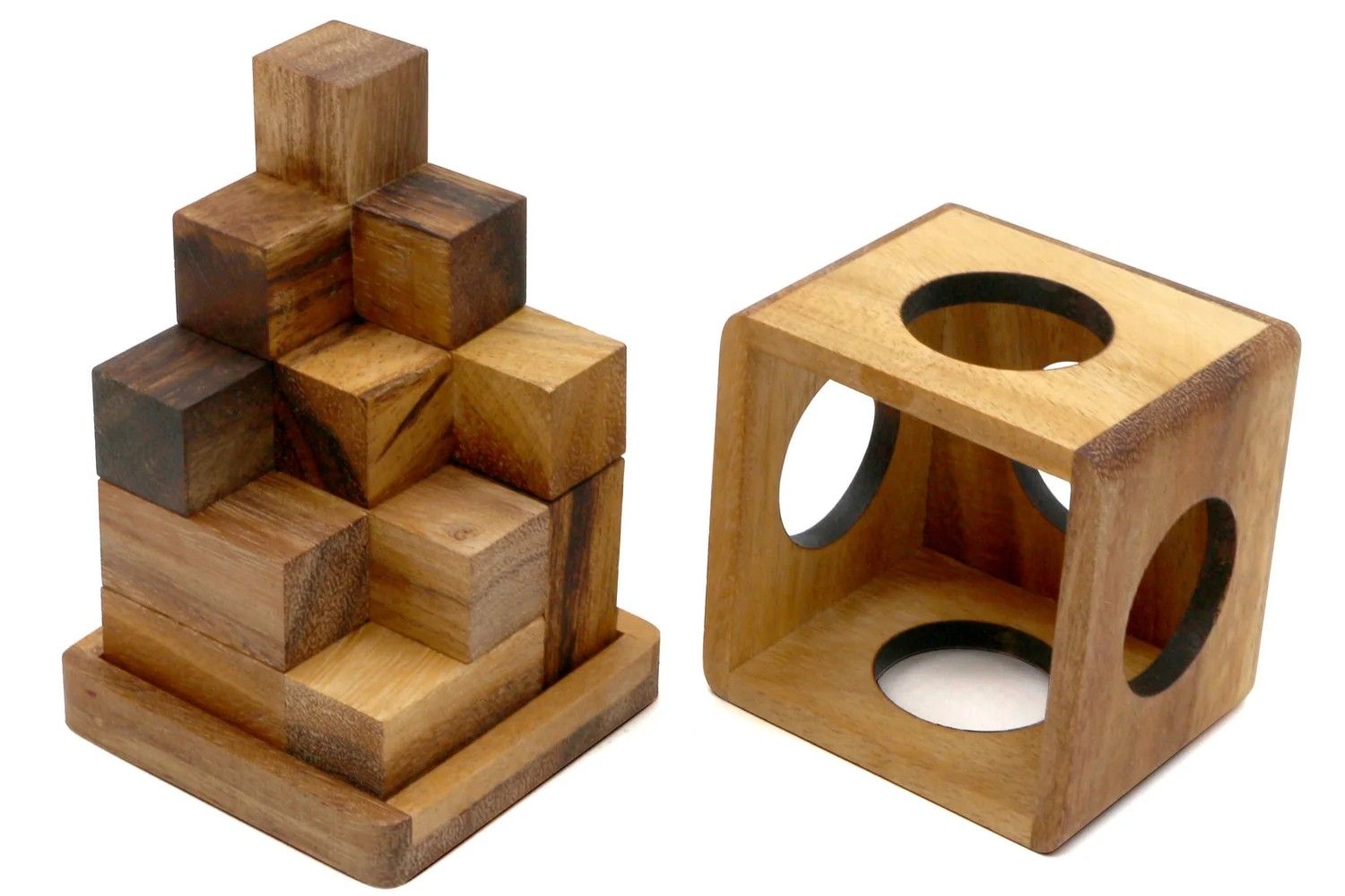 Wooden brain teaser puzzle gift box - 9 individual mechanical puzzle set in own box - Image 8