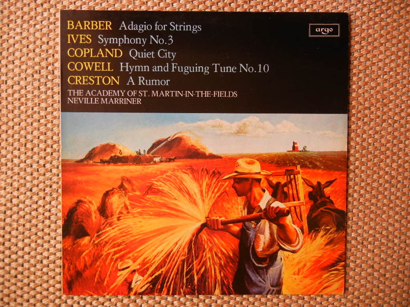 Barber-Ives-Copland-Cowell-Creston - 20th Century American Music Argo ZRG 845