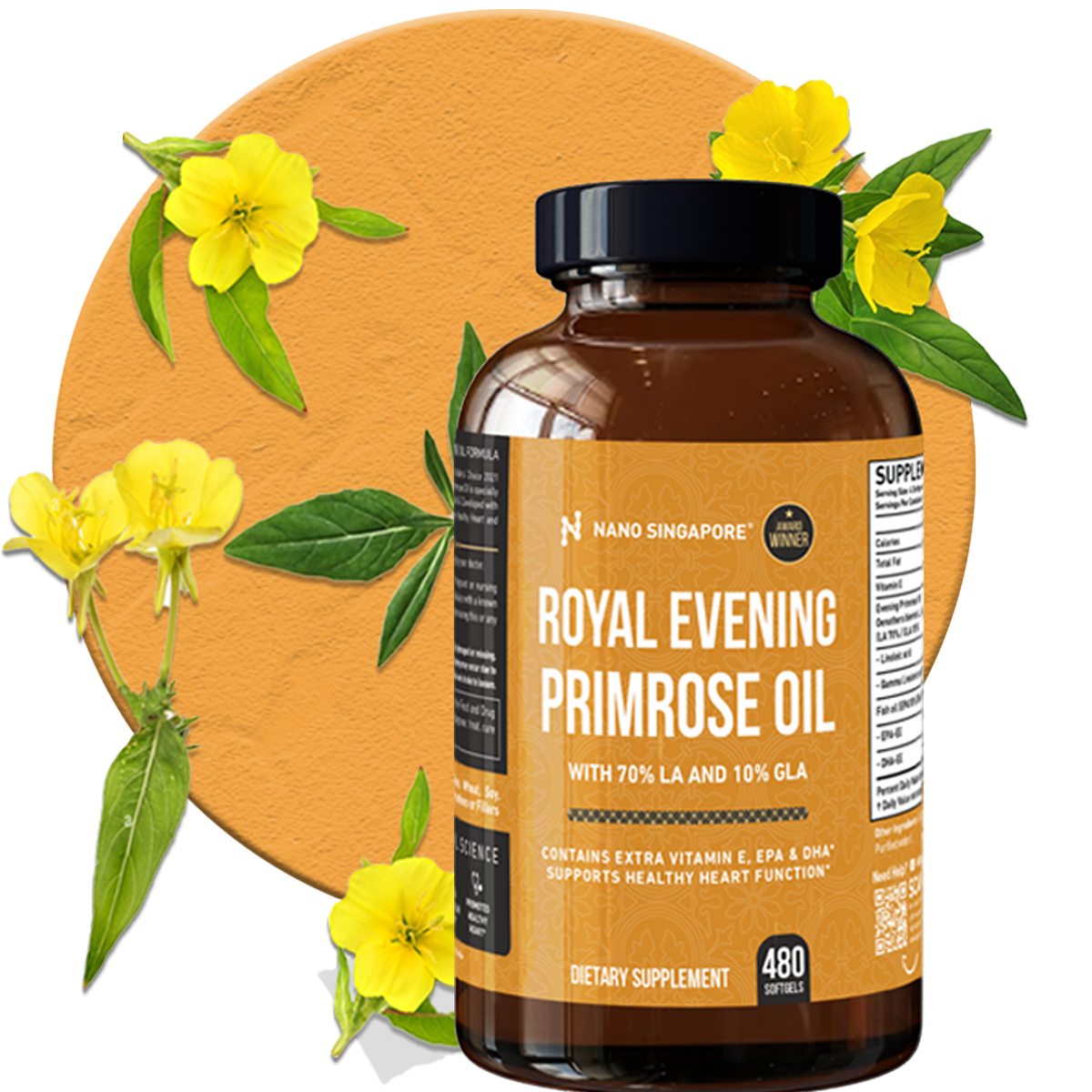a bottle of the best evening primrose oil singapore
