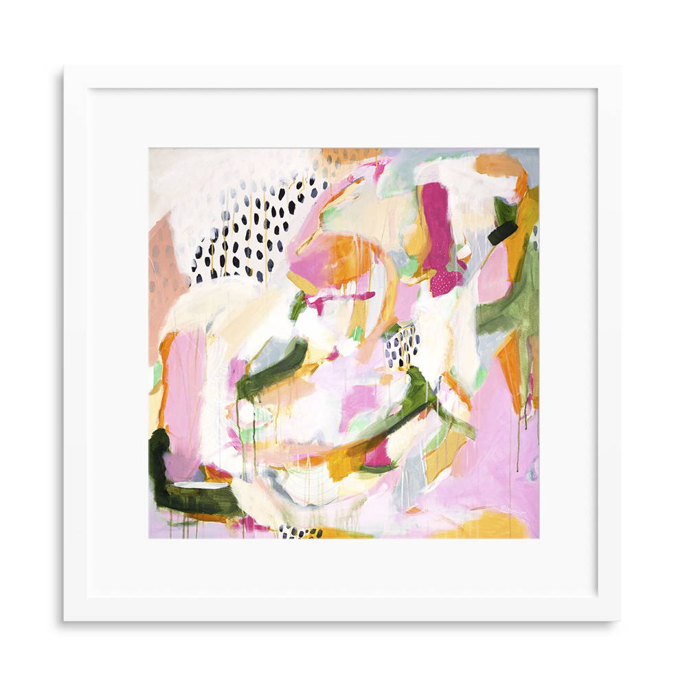 Adira abstract art print by Parima Studio #art #pink