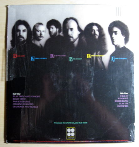 Kansas - Vinyl Confessions - 1982 Kirshner ‎PZ 38002
