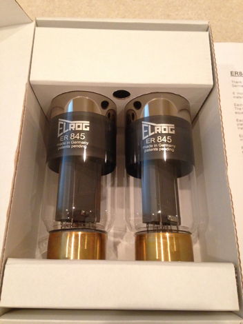 Elrog 845 Tubes, Matched Pair Mint, Priced Reduced