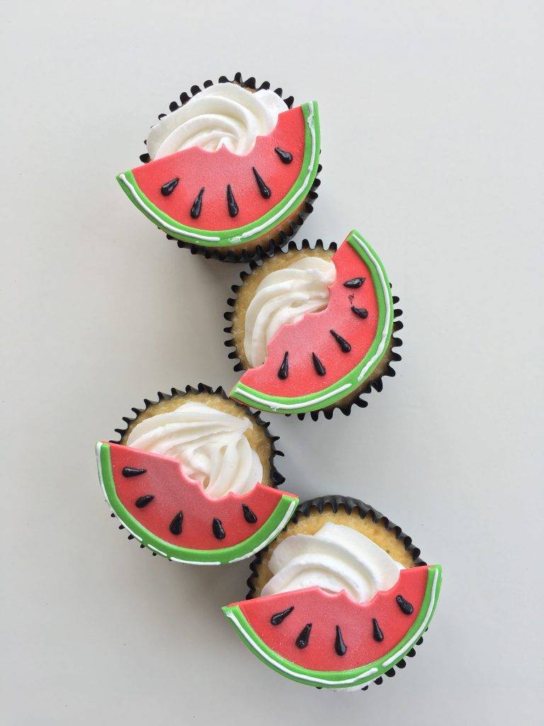 Watermelon cupcakes for summer
