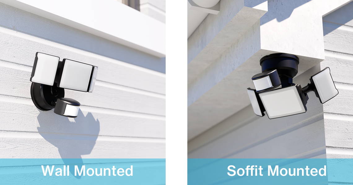 55W Motion Sensor & Dusk to Dawn Lights Installation