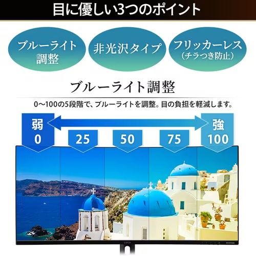 目に優しい3つのポイント