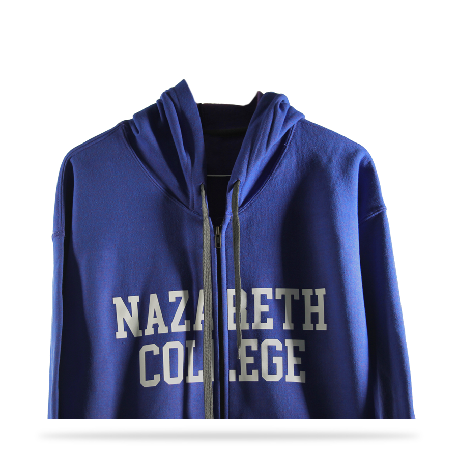 Royal blue + sports gray cotton fleece contrast pull-over hoodie sj clothing manila philippines