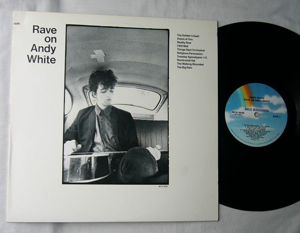 ANDY WHITE LP--RAVE ON ANDY - WHITE--orig 1986 debut al...