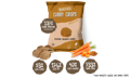 Bombay Carrot Curry Crisps with ingredients