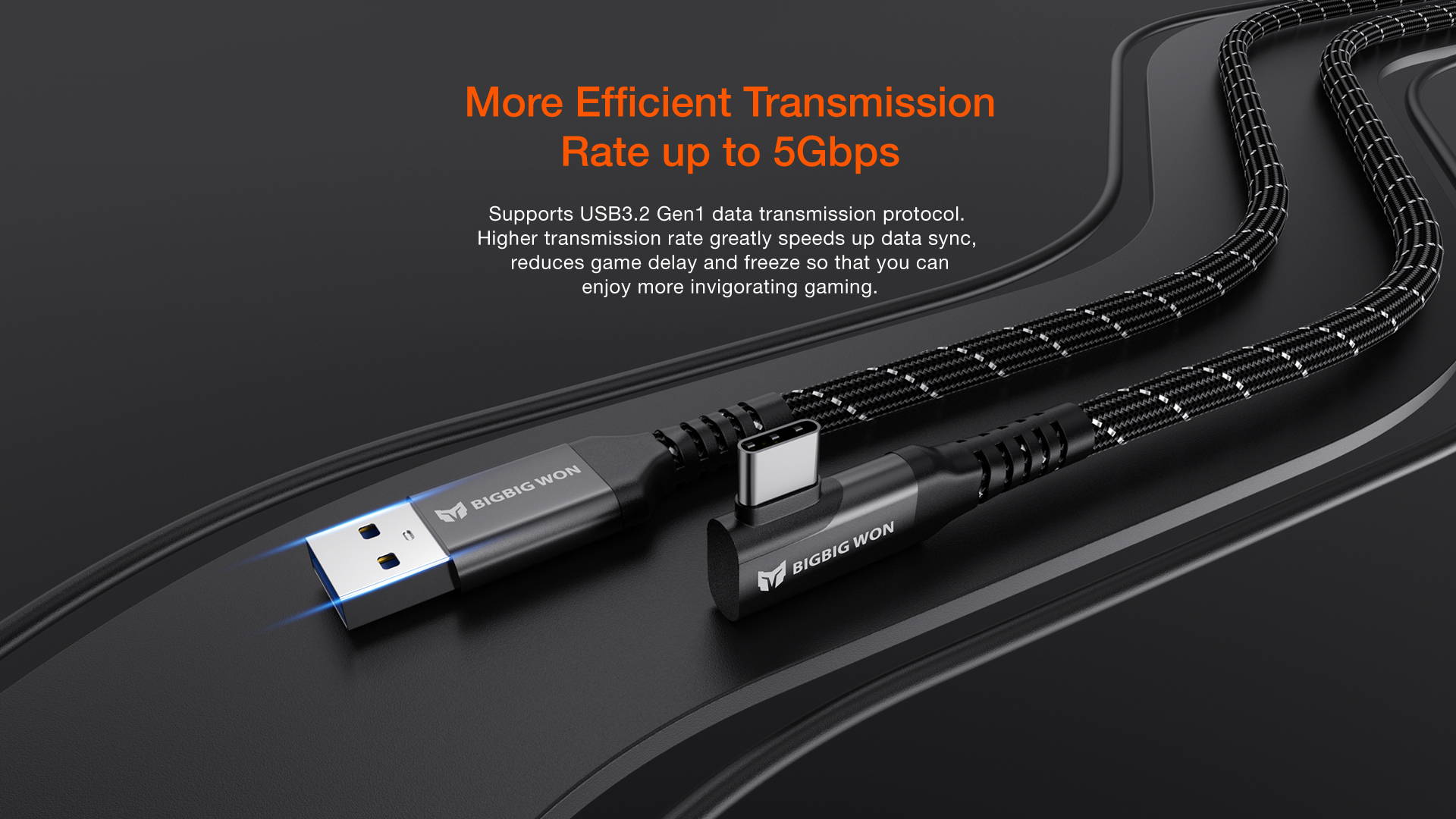 bigbig won usb c type c link cable usb 3.2 gen 1 data transmission protocol for up to 5 gbps rate