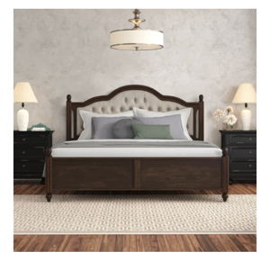King Lark Manor Amilio Upholstered Bed Solid Wood Platform | Wayfair