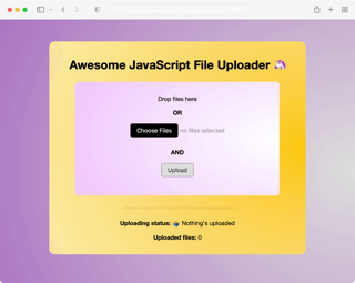 File Upload Loader How to upload files using JavaScript | Uploadcare