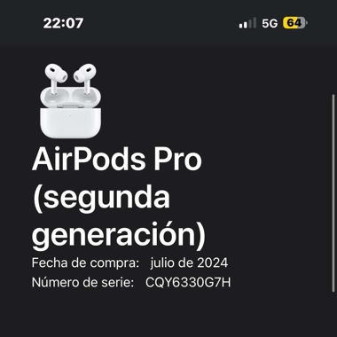 Air pods pro 2gen neuf avec Apple care