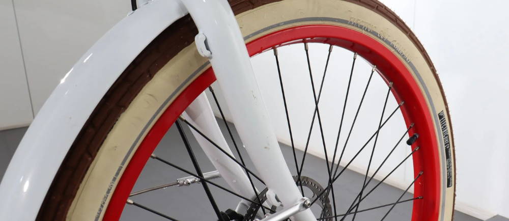 Electric Bike Company Model Y front wheel and tire