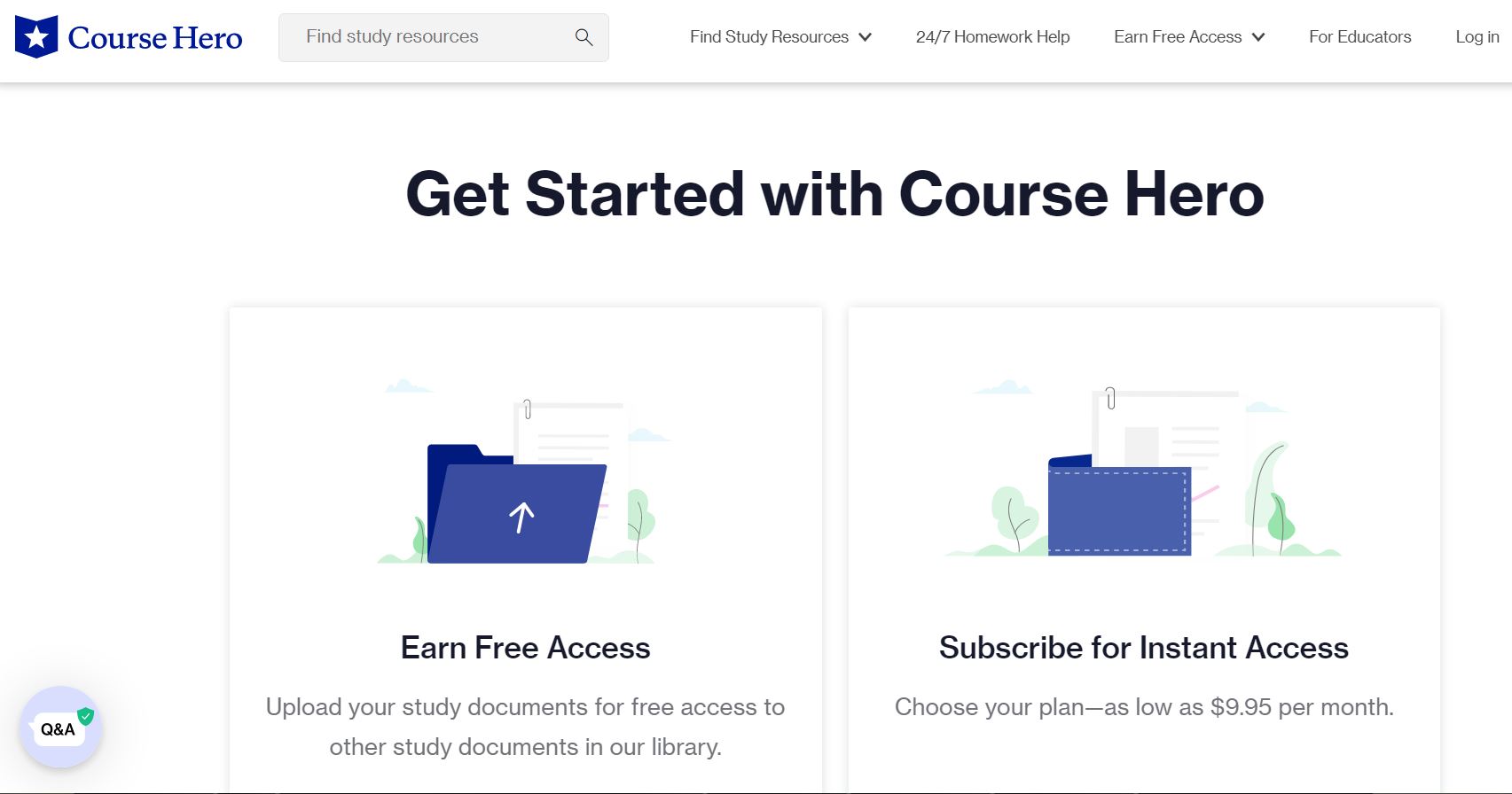 Course Hero product / service