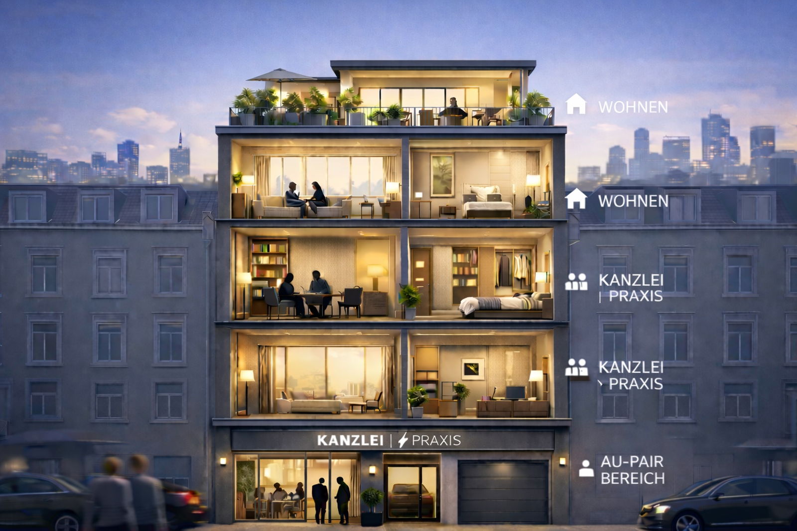 Frankfurt Westend: Prestigious Townhouse for Law Firm and Private Residence