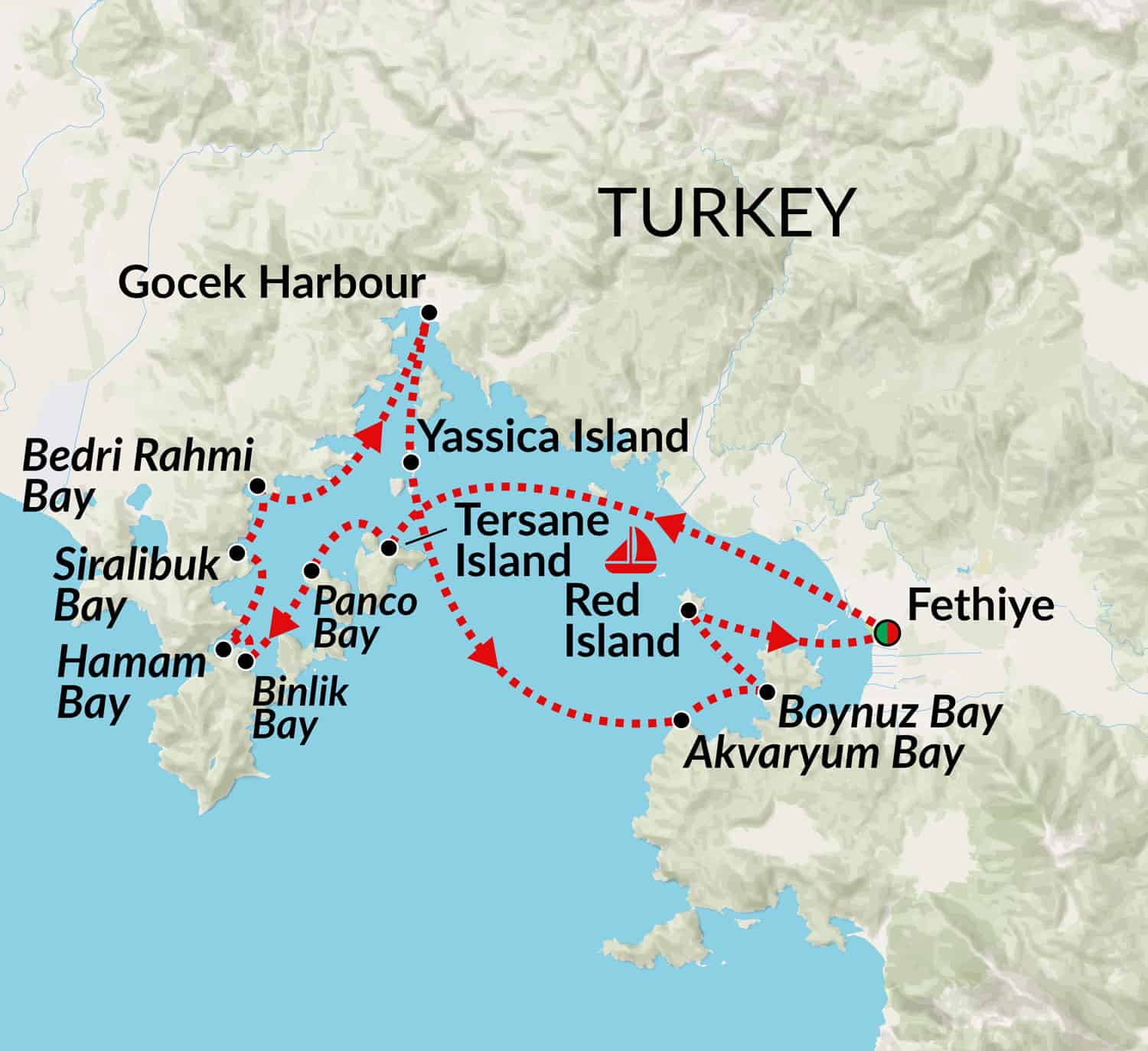 Turkey Gulet Cruise, Fethiye And Gocek 