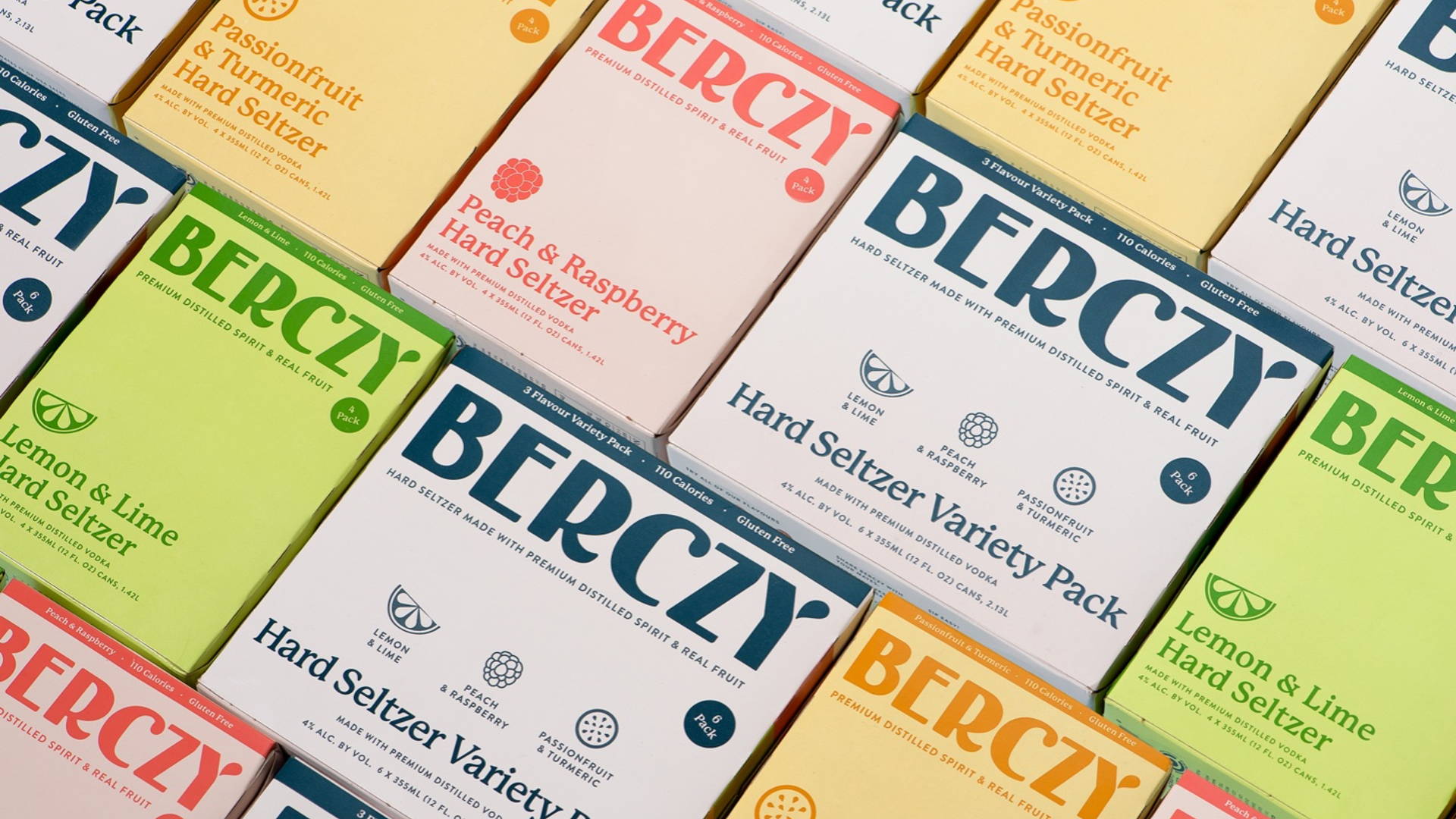 Featured image for Berczy Hard Seltzer Packaging Infuses Cheeky British Humor Into The Design