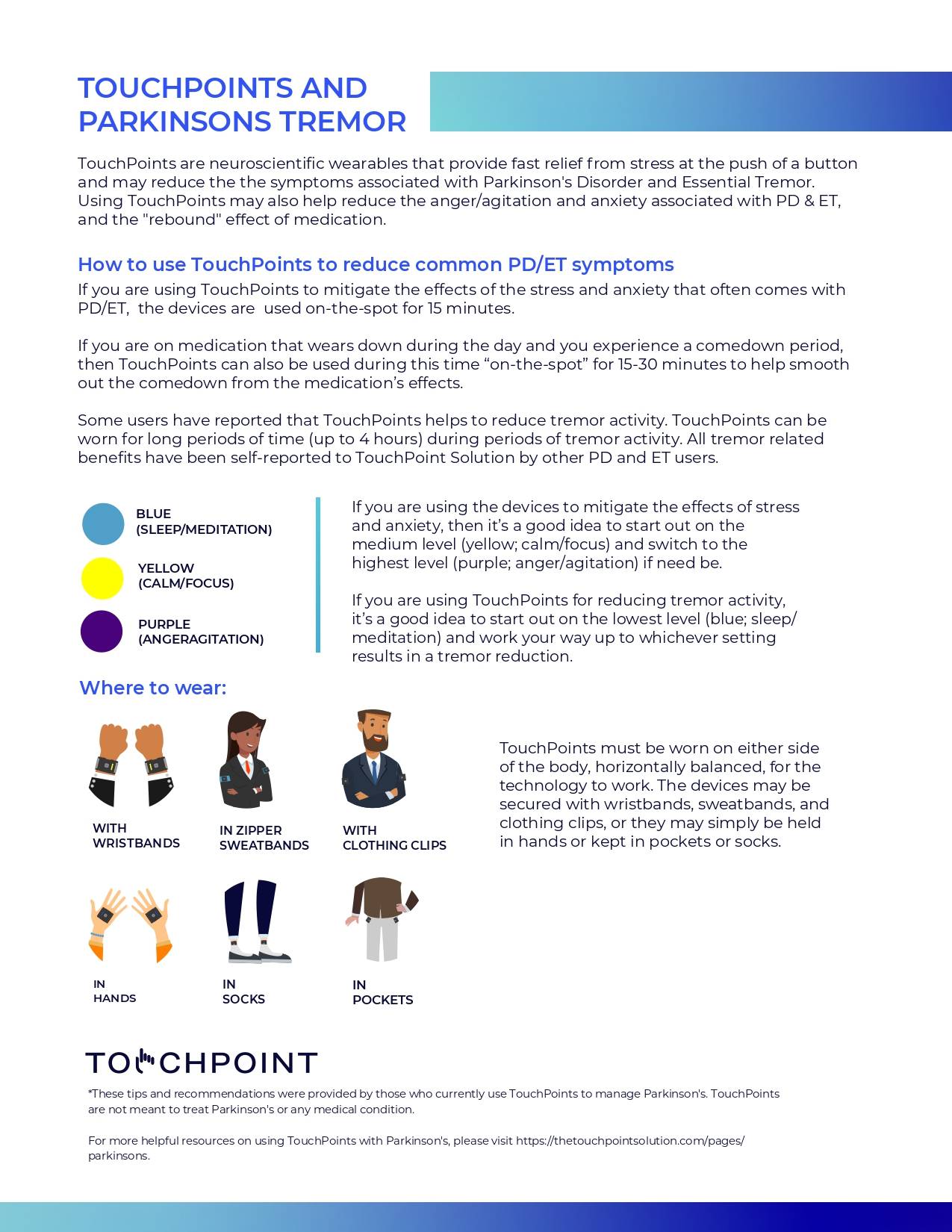 TOUCHPOINTS PARKINSON'S TREMOR