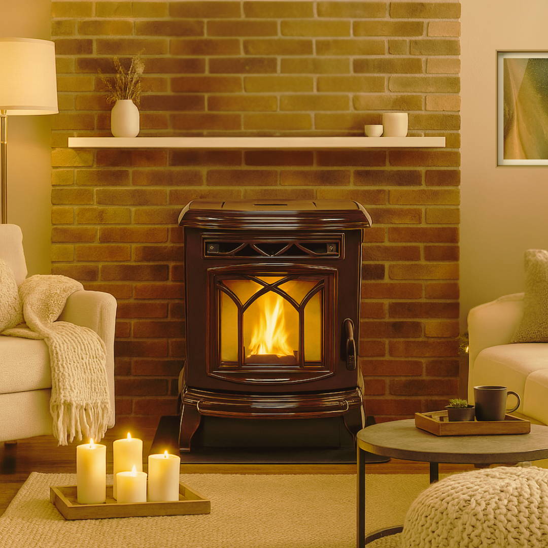 Comfortbilt HP75C Cast Pellet Stove Lifestyle Image