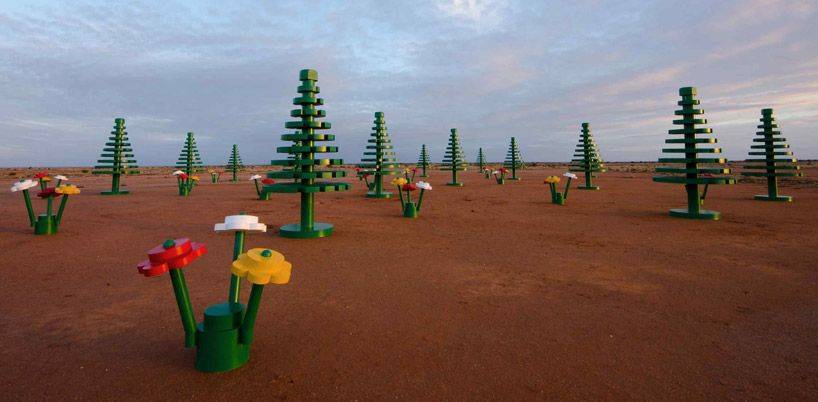 Lifesize LEGO forest
