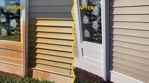 Removing Rust from Vinyl Walls