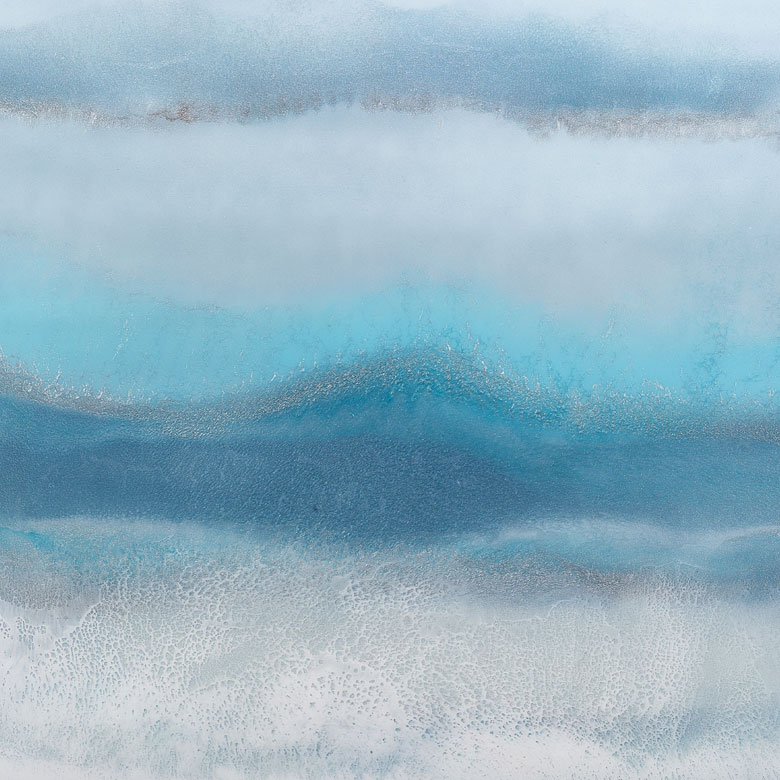 Blue Contemporary Sea Wallpaper Mural pattern image