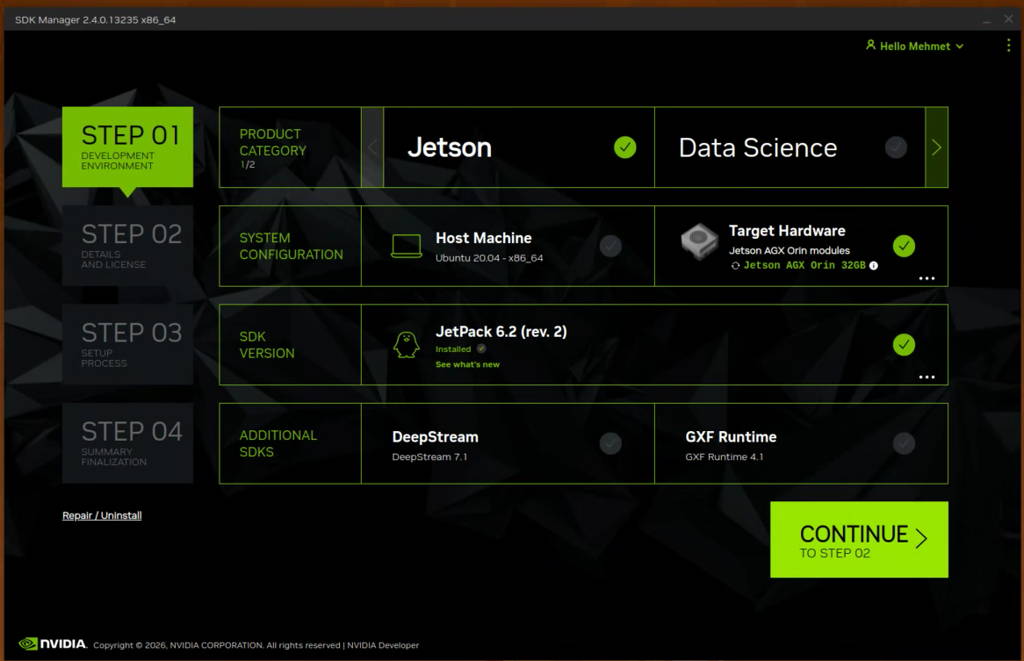 SDK Manager step-1