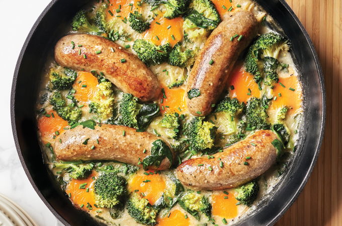 Sausage, Broccoli and Cheddar Casserole