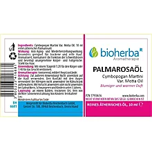 Palmarosaöl Reines ätherisches Öl 10 ml