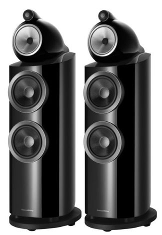 B&W  802D3 Speakers  in Black Gloss.