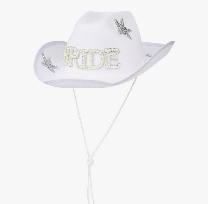 bride cowgirl hat